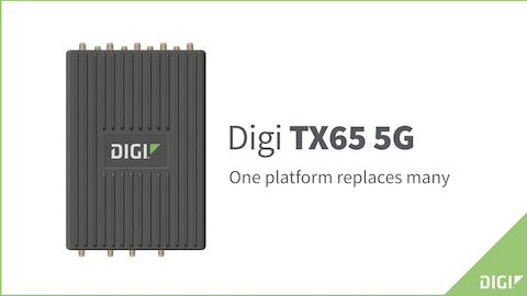 Presentamos el router móvil para transporte Digi TX65 5G